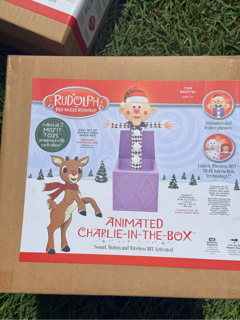 Charlie in the Box Misfit Rudolph the Red Nosed Reindeer Lowe's 2026 NIB ON HAND